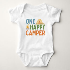 Body Para Bebê Um Bebê Feliz para Camper Bebê para primeiro anive