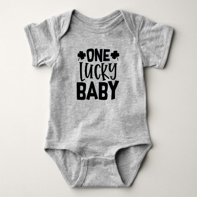 Body Para Bebê Um Bebê Sortudo (Frente)