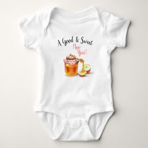 Body Para Bebê Um Bom E Bom Ano Novo! Mel e Apple Shana Tova