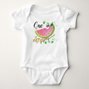 Body Para Bebê Um em um terno de corpo de Melon
