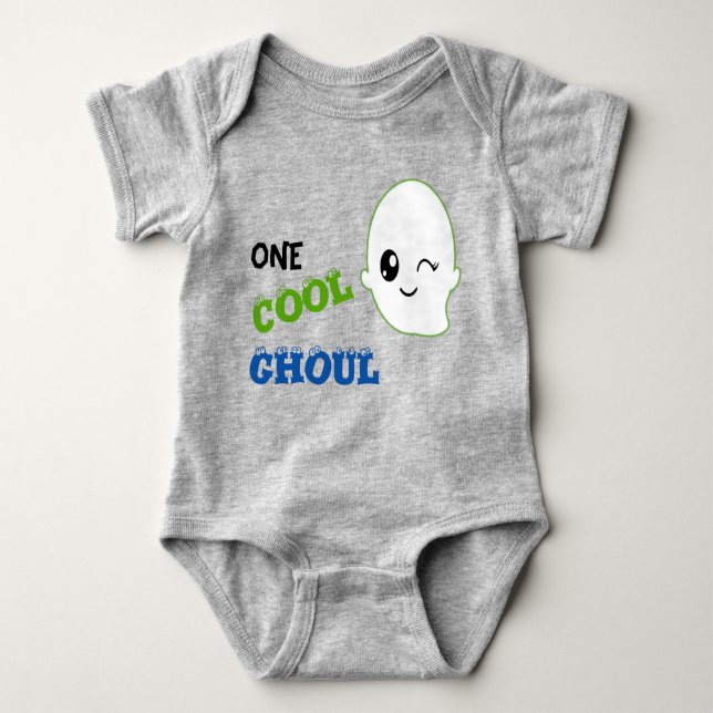 Body Para Bebê Um Legal Halloween Ghoul Cute (Frente)