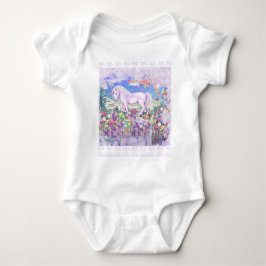 Body Para Bebê Um paraíso e neve roxos