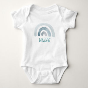 Body Para Bebê Um Pequeno Rapaz Arco-Íris Bonito
