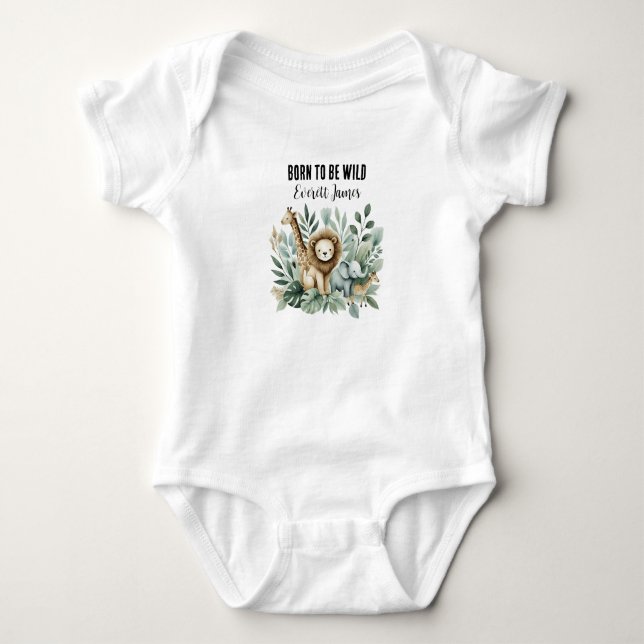 Body Para Bebê Um Pouco Selvagem (Frente)