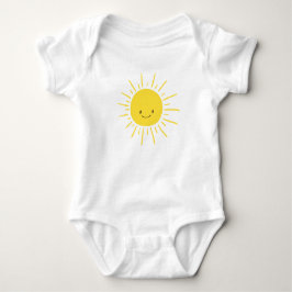 Body Para Bebê Um raio de sol Chá de fraldas Criança Sol