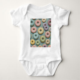 Body Para Bebê Um Sonho Caprichoso de Donuts Pastel