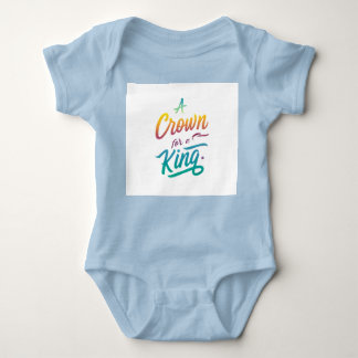 Body Para Bebê Uma Coroa para um Rei