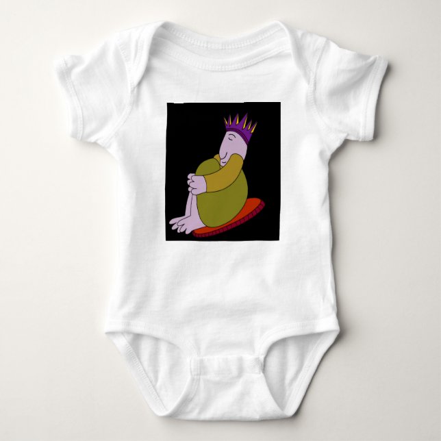 Body Para Bebê Uma figura de rei (Frente)