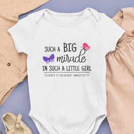 Body Para Bebê Uma grande consciência da síndrome de Turner