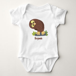 Body Para Bebê Uma ilustração curiosa e engraçada de desenho anim