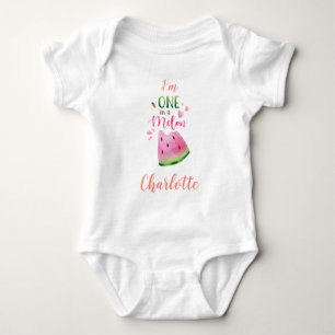 Body Para Bebê Uma, uma, uma garota de melão