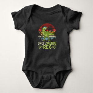 Body Para Bebê Unclesarurus Rex Design de Dinossauro Legal