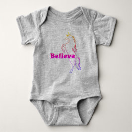 Body Para Bebê Unicorn Creve Design - Bebê Jersey Bodycase