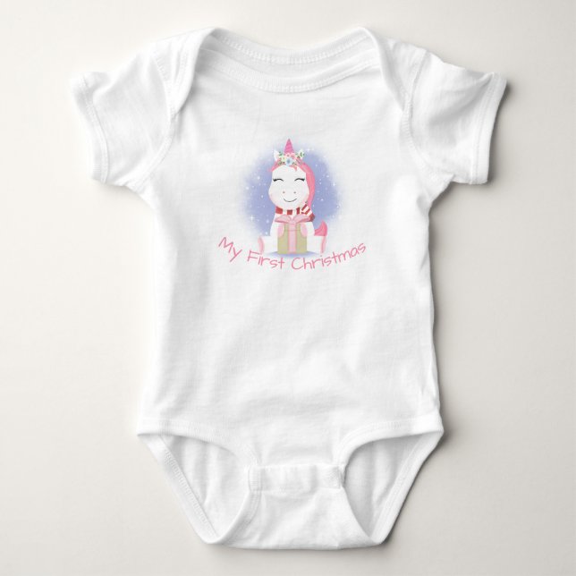 Body Para Bebê Unicórnio (Frente)