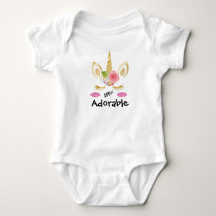 Body Para Bebê Unicórnio Adorável