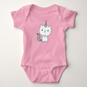 Body Para Bebê Unicórnio Caticorn Kittycorn 