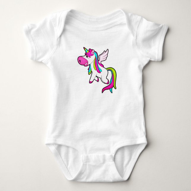 Body Para Bebê Unicórnio com Asas (Frente)