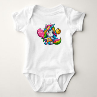 Body Para Bebê Unicórnio de Pickleball