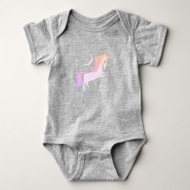 Body Para Bebê unicórnio mágico (Frente)