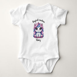 Body Para Bebê unicórnio mágico personalizável