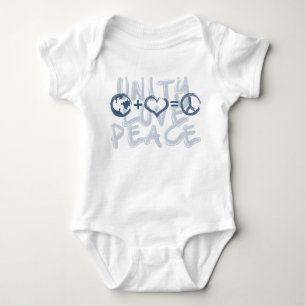 Body Para Bebê Unidade, Amor, Paz