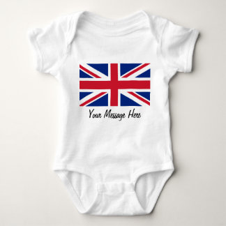 Body Para Bebê Union Jack Flag da Excelente Grã-Bretanha da Crian