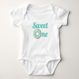 Body Para Bebê Unisex Sweet One Rosquinha Birthday