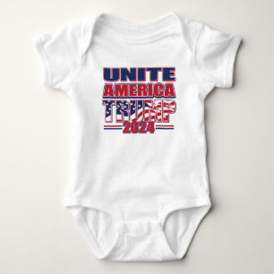 Body Para Bebê Unite America Trump Vance 2024