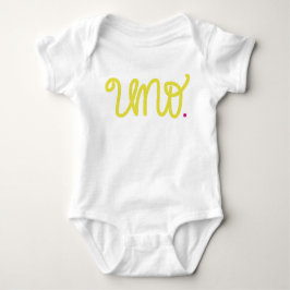 Body Para Bebê Uno, 1º aniversário onsie