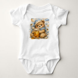 Body Para Bebê Ursinho Mel