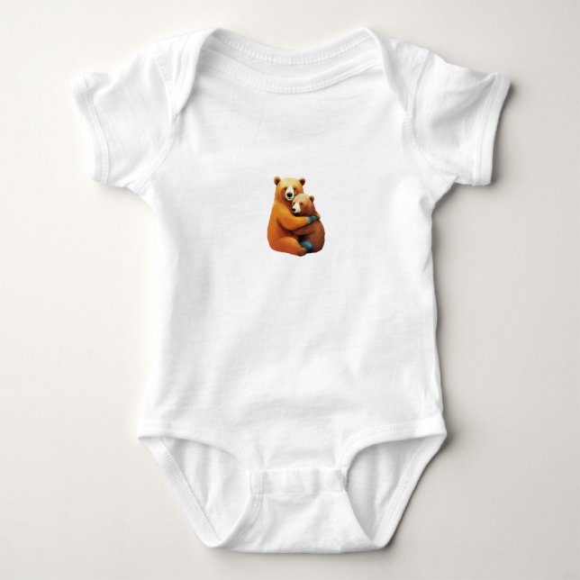 Body Para Bebê Urso (Frente)
