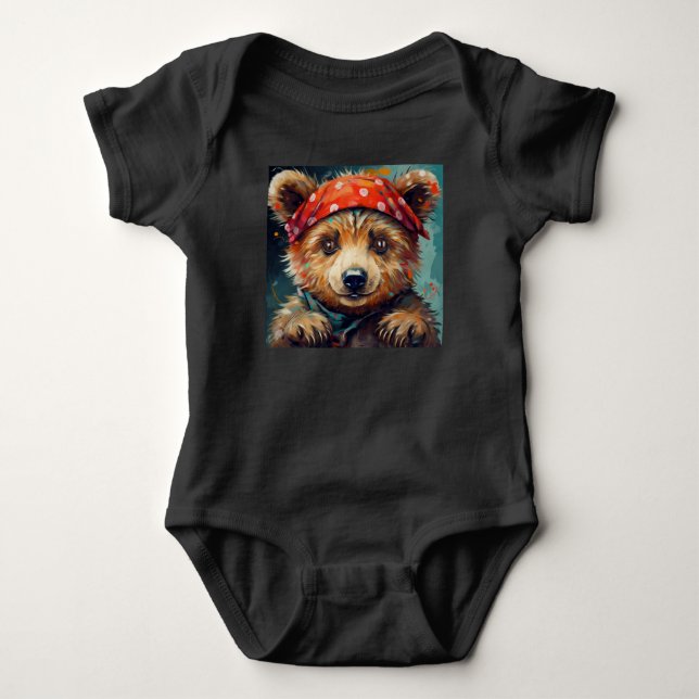 Body Para Bebê Urso (Frente)