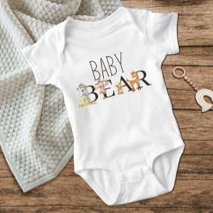 Body Para Bebê Urso-Bebê de Pequenos Fazendas