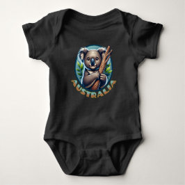 Body Para Bebê Urso Coala Australiano