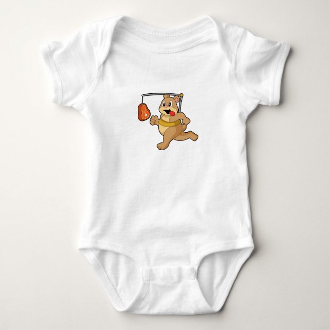 Body Para Bebê Urso como Runner (Frente)