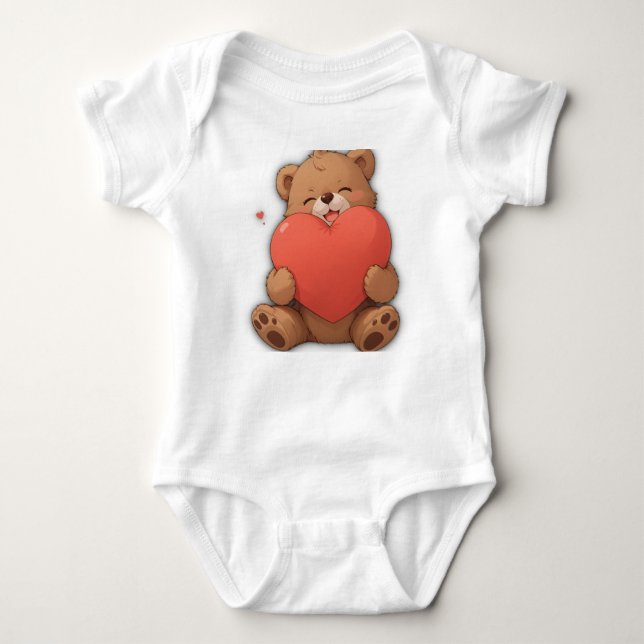 Body Para Bebê Urso-de-abóbora (Frente)