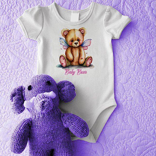 Body Para Bebê Urso de Pelúcia com Asas Bebê Urso (Criador carregado)