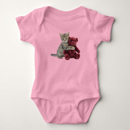 Body Para Bebê Urso de pelúcia fofo tabby