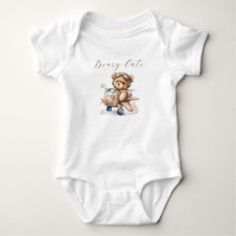 Body Para Bebê Urso de pelúcia super fofo chá de bebê