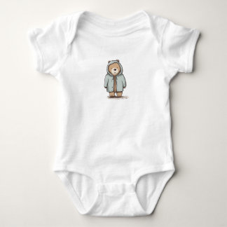 Body Para Bebê Urso de Pequena Cana-d'Água