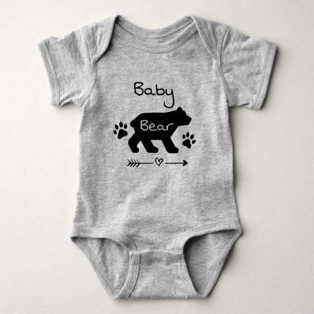 Body Para Bebê Urso do bebê (Frente)