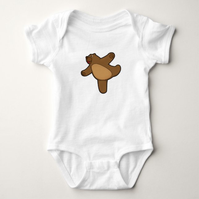 Body Para Bebê Urso em Yoga Estreitamento (Frente)