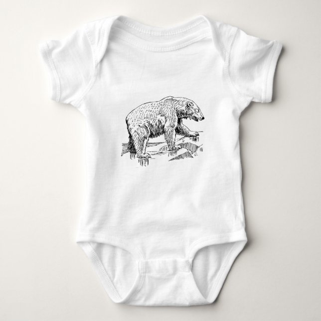 Body Para Bebê Urso Marrom Grande (Frente)