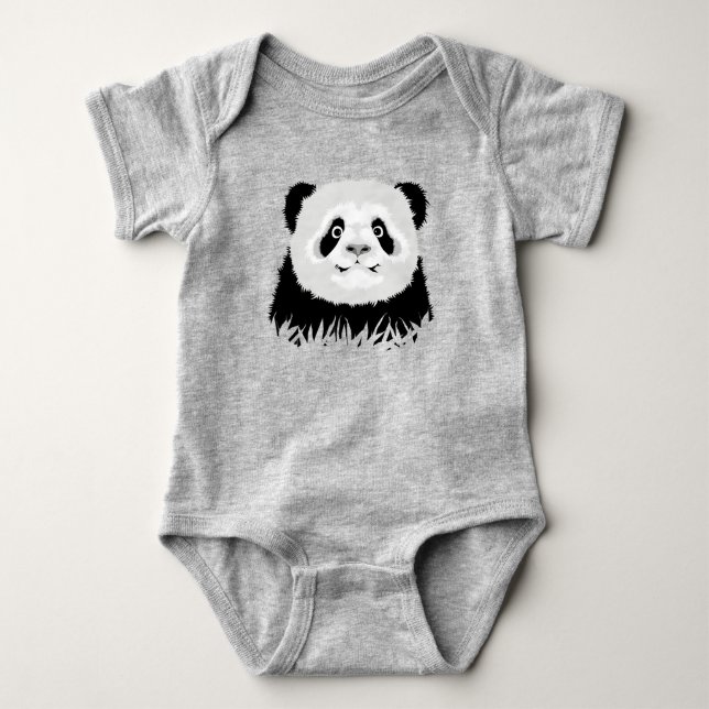 Body Para Bebê Urso Panda (Frente)