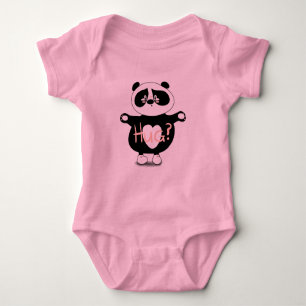 Body Para Bebê Urso Panda