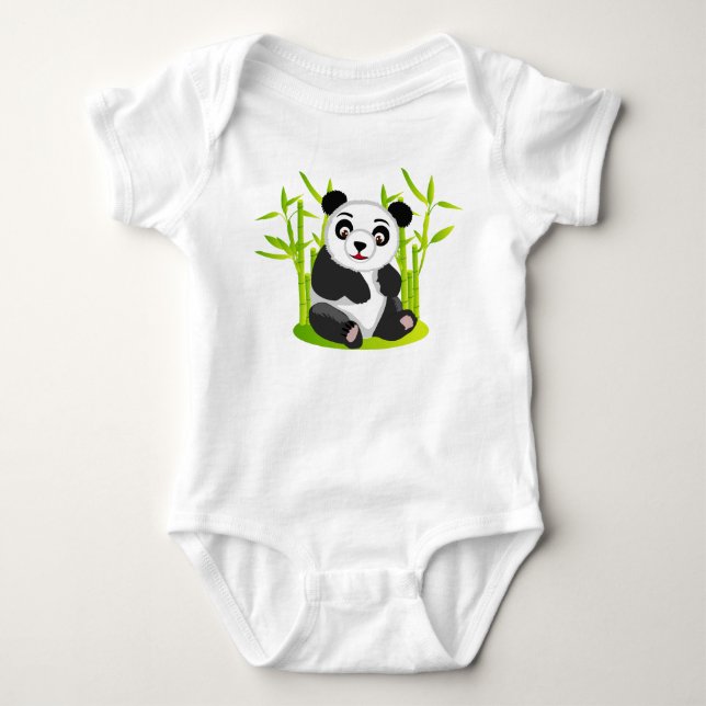 Body Para Bebê urso panda gigante (Frente)