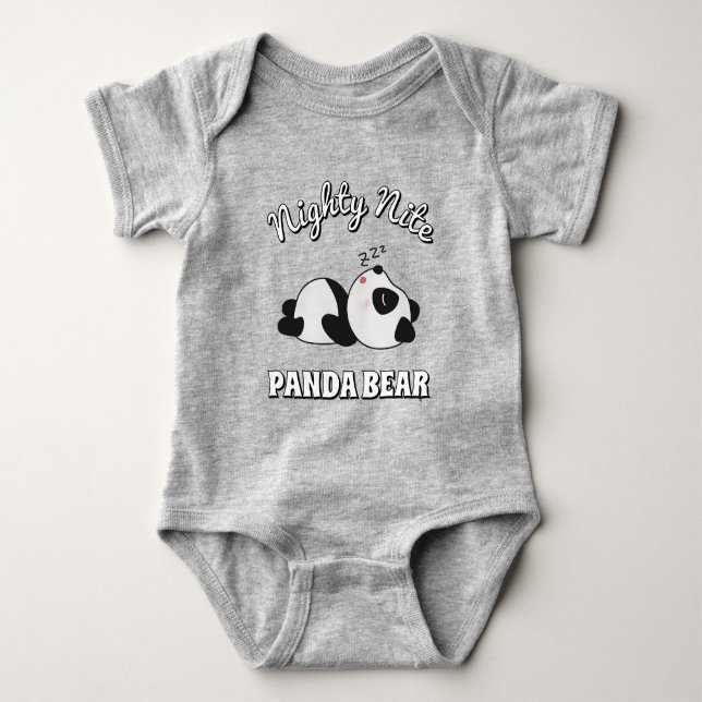 Body Para Bebê Urso Panda Sonolento Fofo  (Frente)