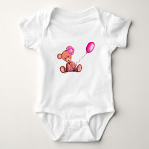 Body Para Bebê Urso Pequeno com Bebê Balão, Bebê-Roupa