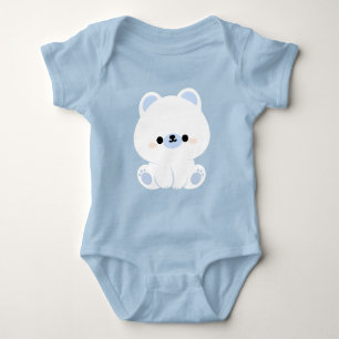 Body Para Bebê Urso Polar Bonito