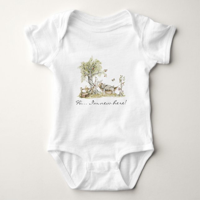 Body Para Bebê Urso | Woodland Forest Animal Storey (Frente)